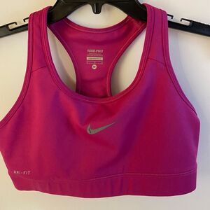 Nike pro sports bra medium pink rn#56323